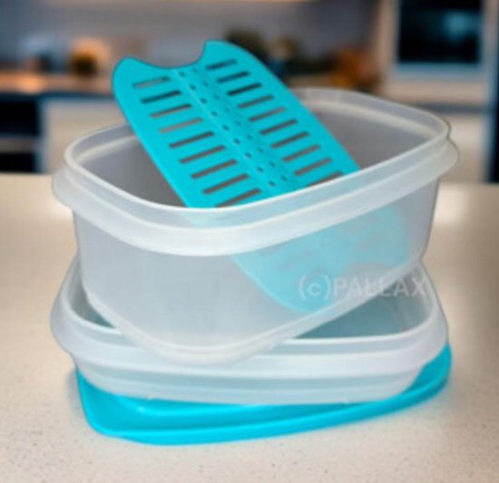 Je vends une boîte cool empilable avec une grille,tupperware