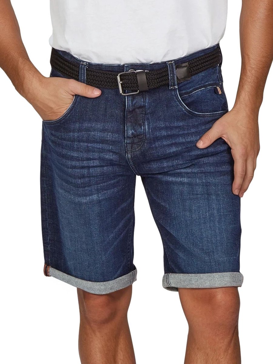 DENIMFY Heren Short Broeken DFBo regular/straight Fit Blauw Volwassenen