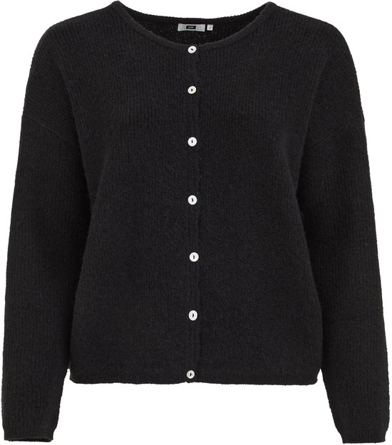 WE Fashion Dames gebreid vest met structuur - Curve