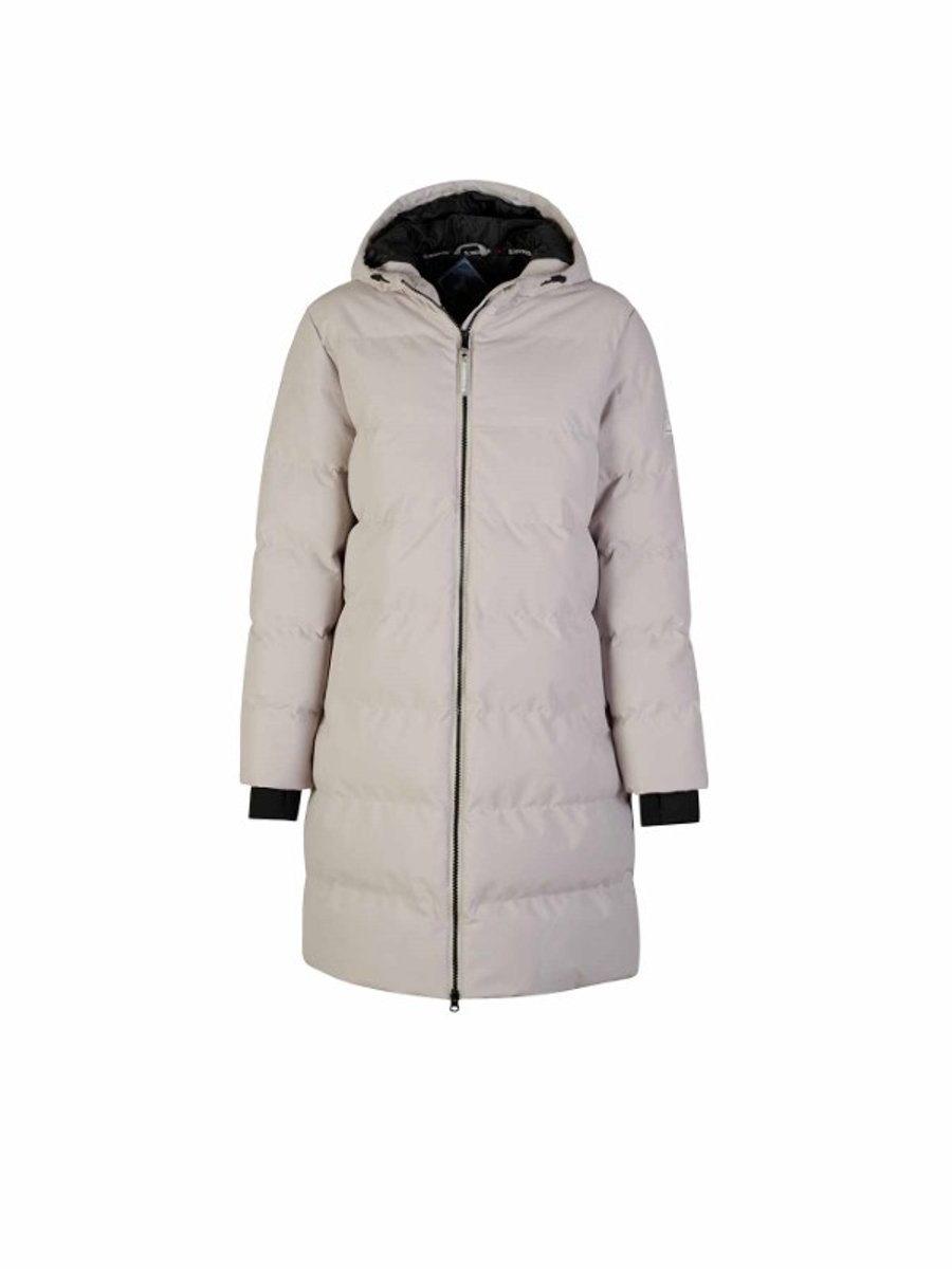 BJØRNSON Thordis Parka Winterjas Dames - Winddicht - Maat 42 - Beige