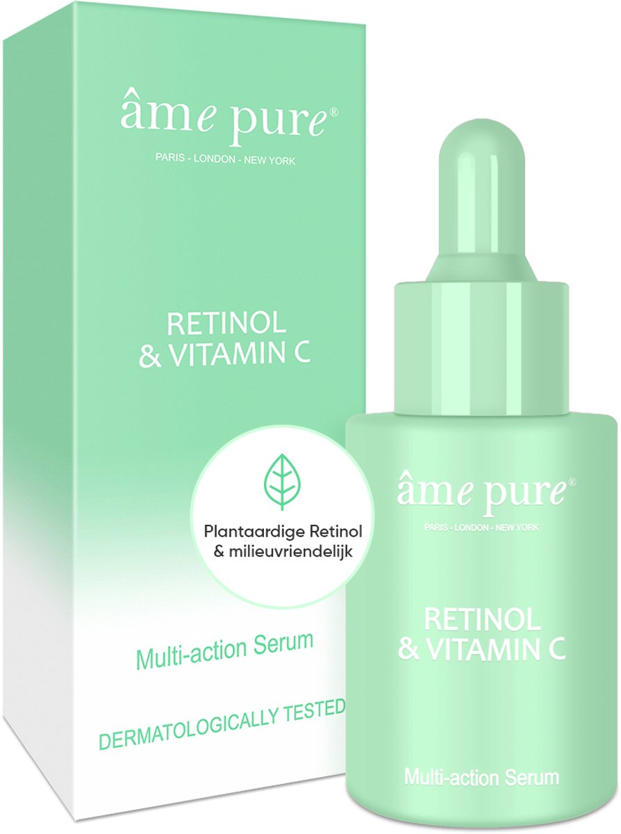 âme pure RETINOL & VITAMIN C - Plantenretinol Verhelderend En Verzorgend Serum Voor Gezicht