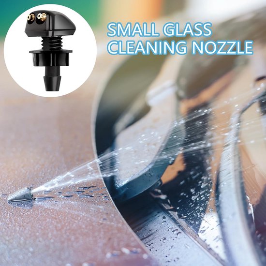 Auto Ruitenwisser Sproeiers Nozzles Ruitenwisser Spray Jet Universele Auto 4 Gat Ruitensproeier Fit voor 8mm 9mm Ruitenwisserarm Geldt voor de meeste modellen