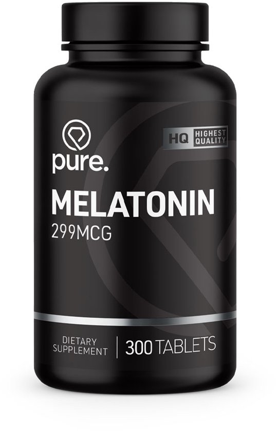 Pure. Pure. Melatonine - 299mcg - 300 tabletten - 300 stuks