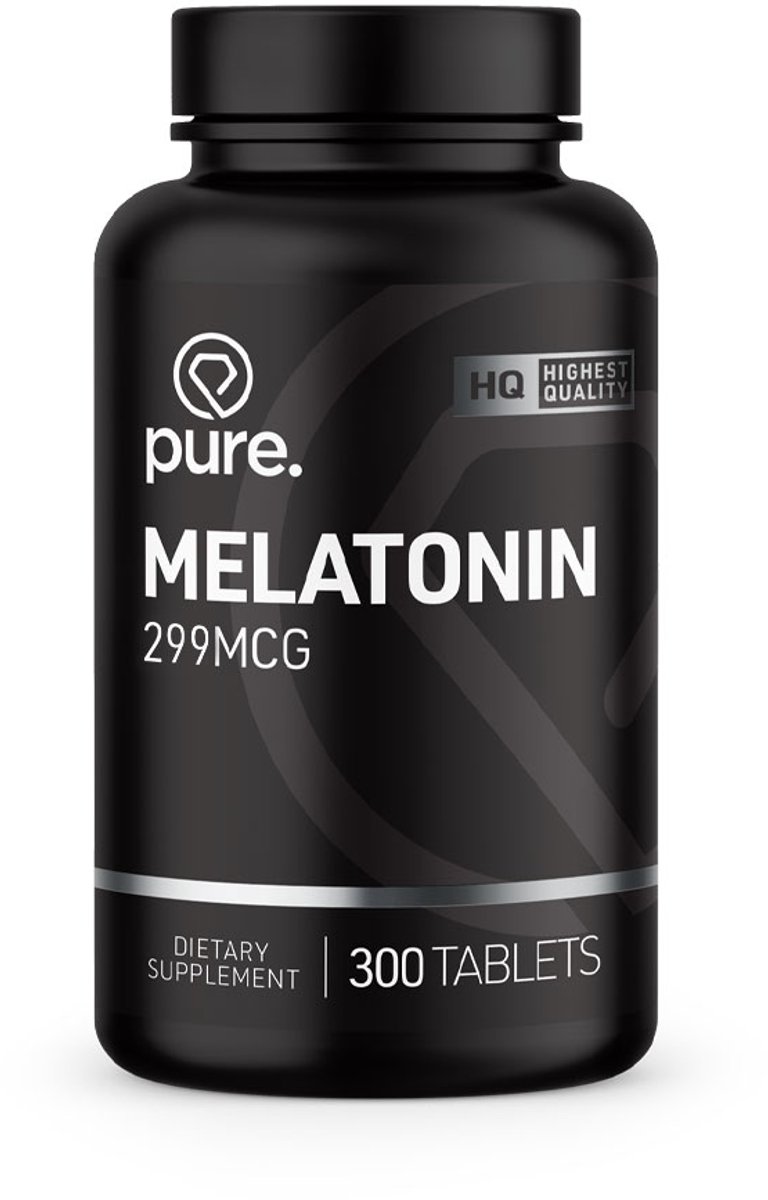 Bol.com Pure. Melatonine - 299mcg - 300 tabletten - slaap - bevordert de slaapbereidheid aanbieding