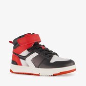 Blue Box hoge jongens sneakers zwart rood - Maat 28