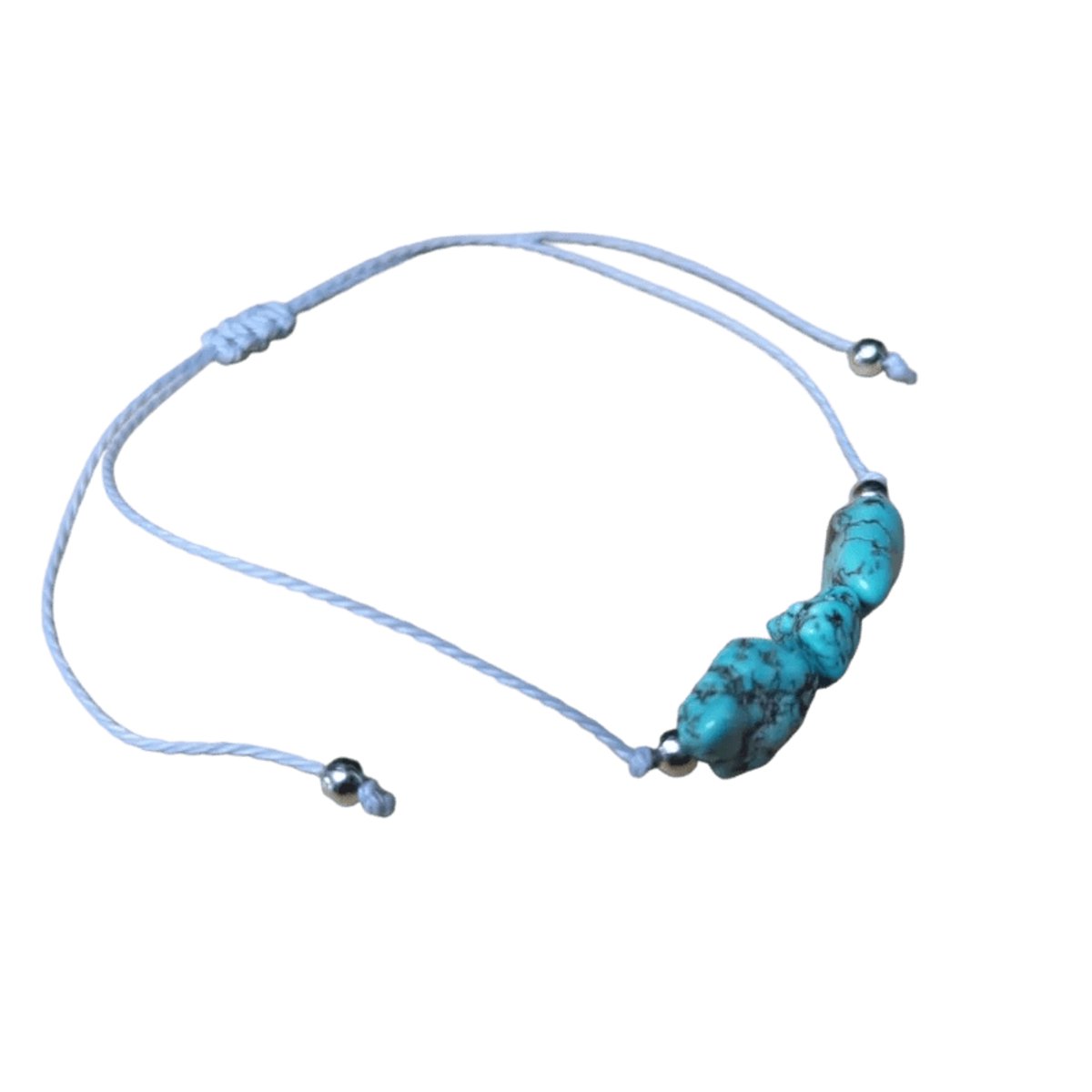 Aramat Jewels | Armbanden | Verstelbare Geboortesteen Armband | December - Turkoois | |2mm | Metaal | Kinderen, Volwassenen | Verkleurd niet