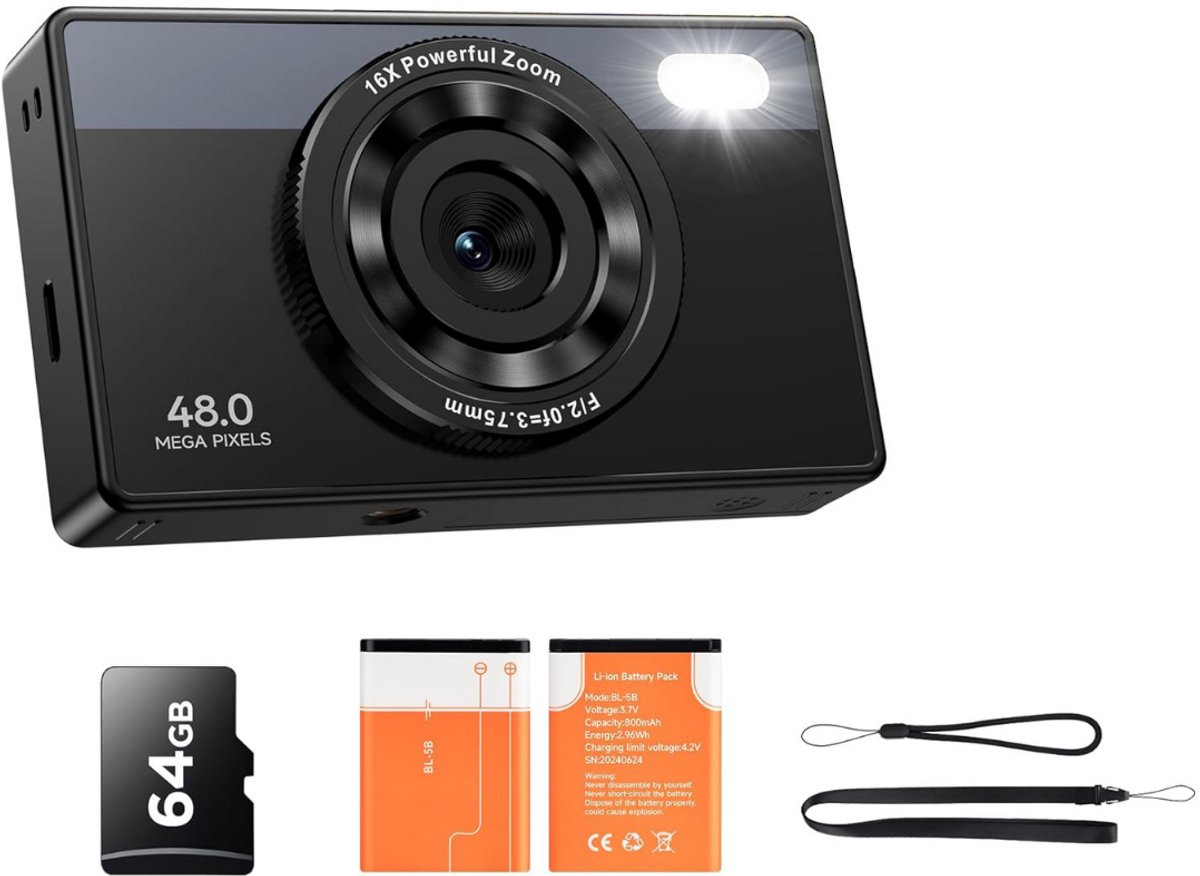 Fotocamera - Fototoestel - Zwart