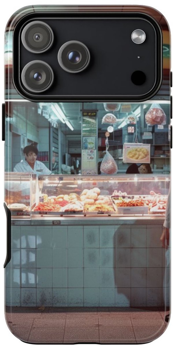 Straatvoedselkraam Tafereel – Telefoonhoesje Geschikt voor iPhone 17 Pro Max