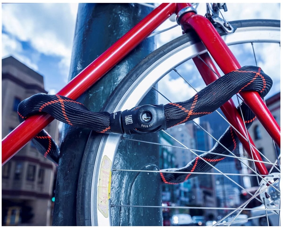 Fietsslot - Scooterslot ABUS Kettingslot - IVY Chain 9210 - Security level 13 - ART-3 - winnaar ANWB slotentest 2022 - 85 cm - Geschikt voor bakfietsen - elektrische fietsen - scooters – foto 8