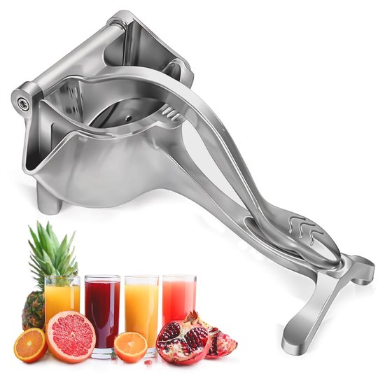 Handmatige Juicer, Mini Handmatige Fruitpers Citroenpers Knijper Aluminiumlegering Extractor Huishoudelijke Knijpen Tool(Zilver