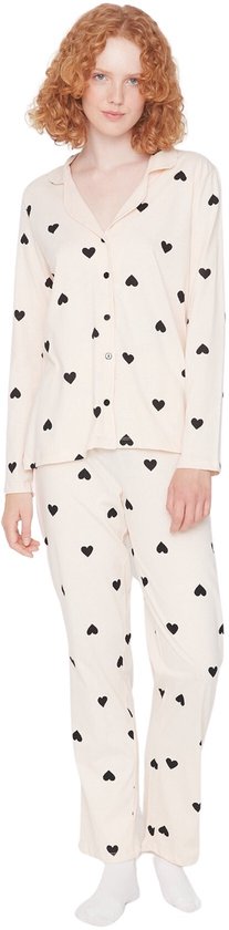 Trendyol Ensemble de pyjama à col à revers standard pour femme