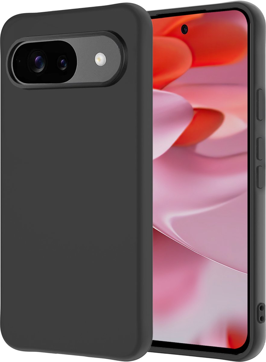 Hoesje - Geschikt voor Google Pixel 10 - Sterk & Shockproof - Hoes Cover - Siliconen Case - Zwart