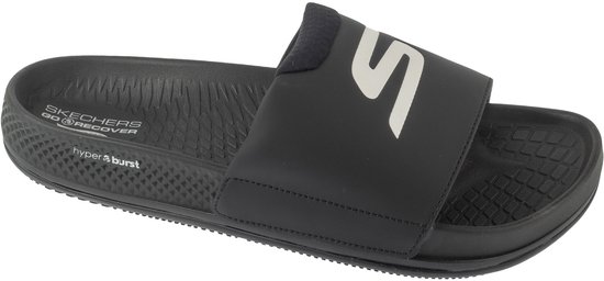 Skechers Arch Fit Hyper Slide, Homme, Zwart, Slippers, pointure : 44