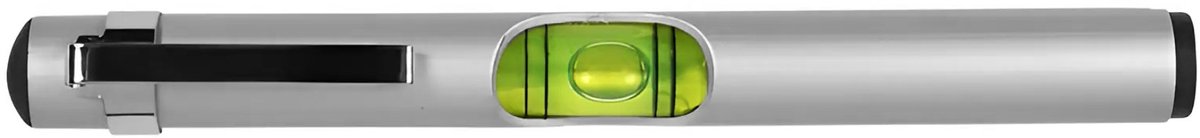 Waterpas pen aluminium met clip – 13 cm