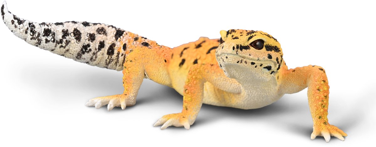 Figurine - Luipaardgekko - (L) - Wilde Dieren - Handgeschilderd - Miniatuur de Collecta en Multicolore – photo du produit