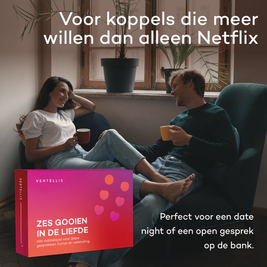 Zes gooien in de liefde - Vertellis - Hét dobbelspel voor meer liefde, humor en verbinding, Perfect als Valentijn cadeau