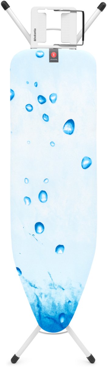 Brabantia strijkplank B met strijkijzerhouder - 124x38 cm - Ice Water