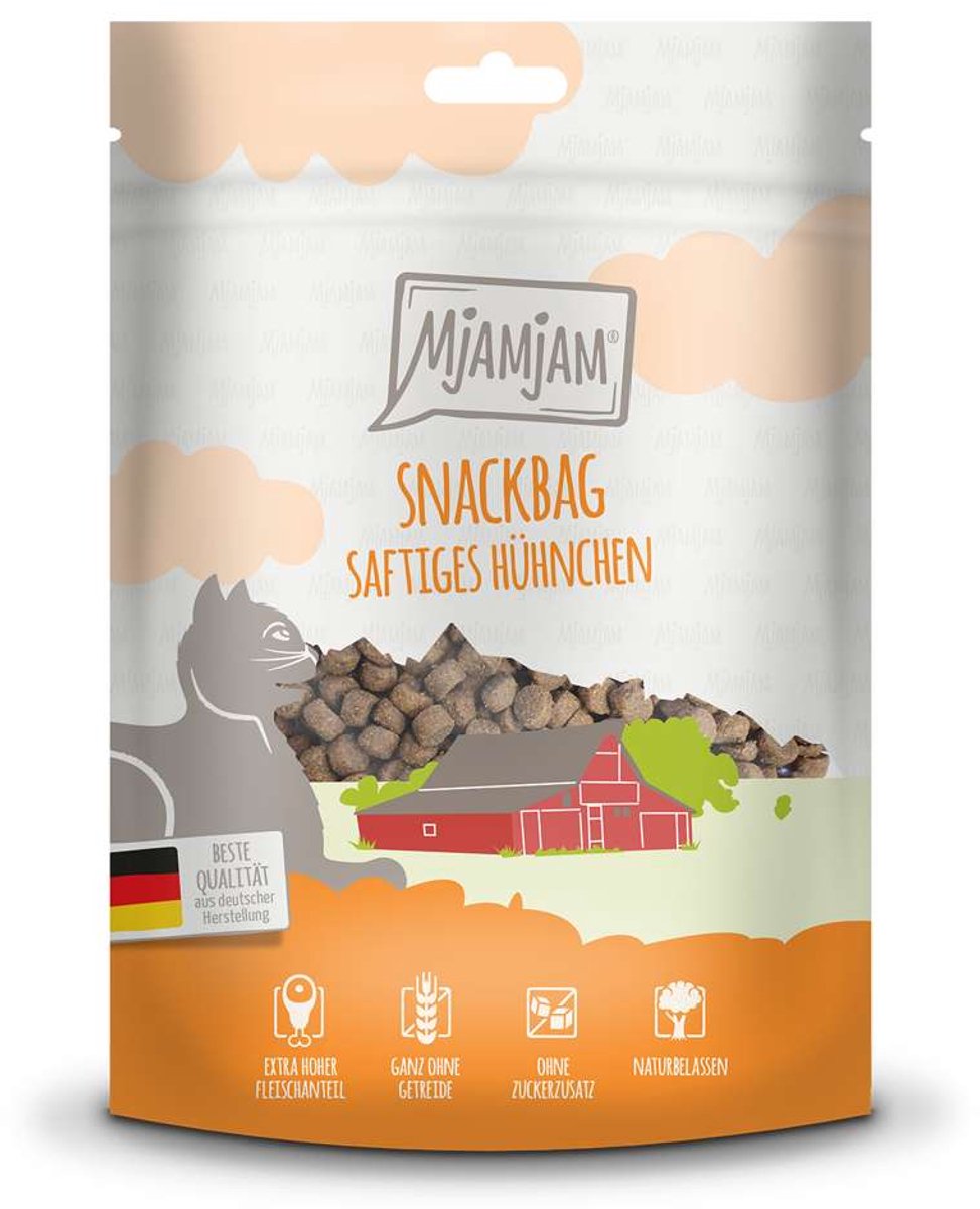 MjAMjAM Kat - Snackbag 125g - Kip