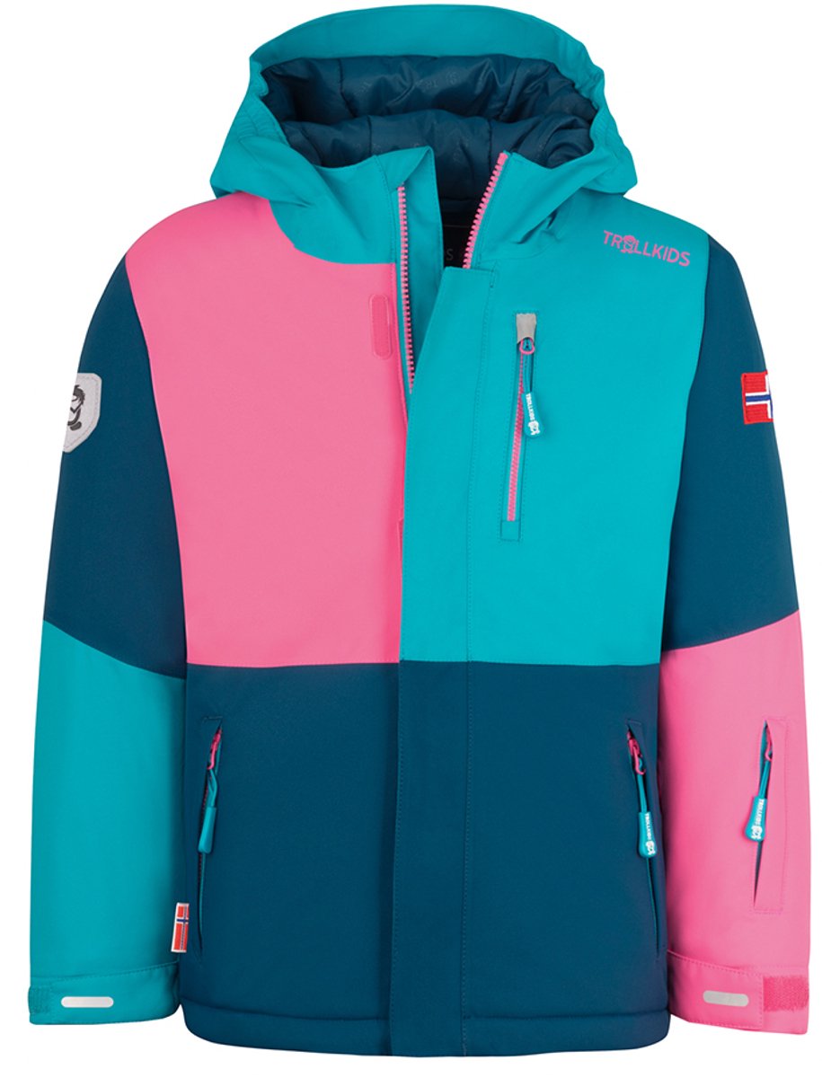 Trollkids Hallingdal Jas 152 cm Kinderen Turquoise