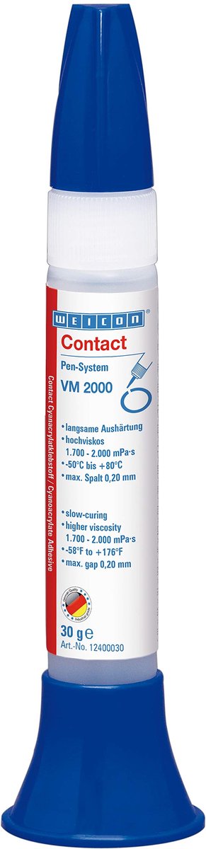 WEICON Contact VM 2000 – Cyanoacrylaatlijm 30g – Voor metaalverbindingen