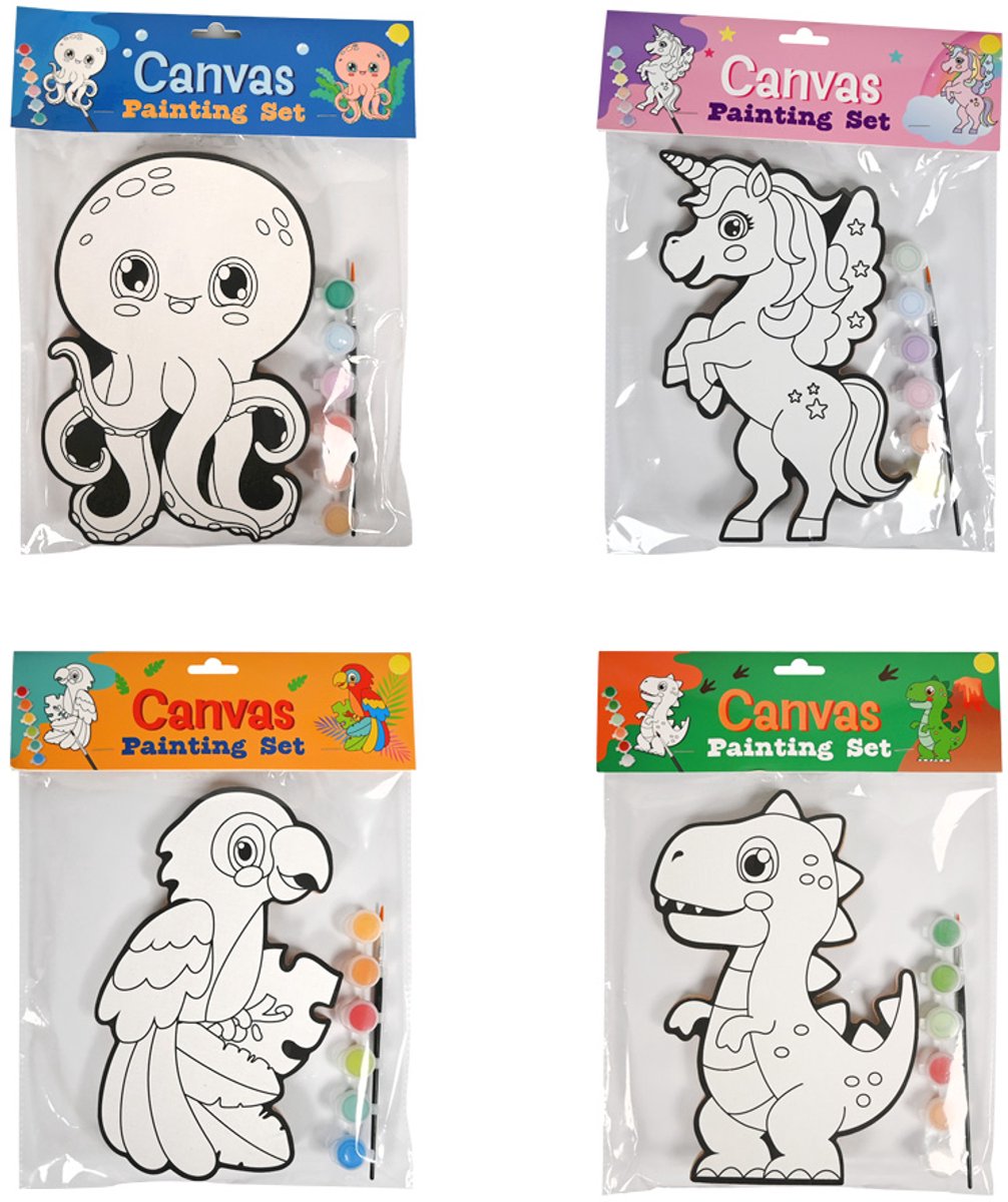 Twisk canvas schilderen set - creatief speelgoed voor kinderen.
