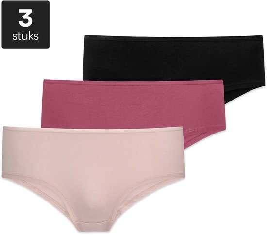 Drie hipsters: zwart, roze en lichtroze.