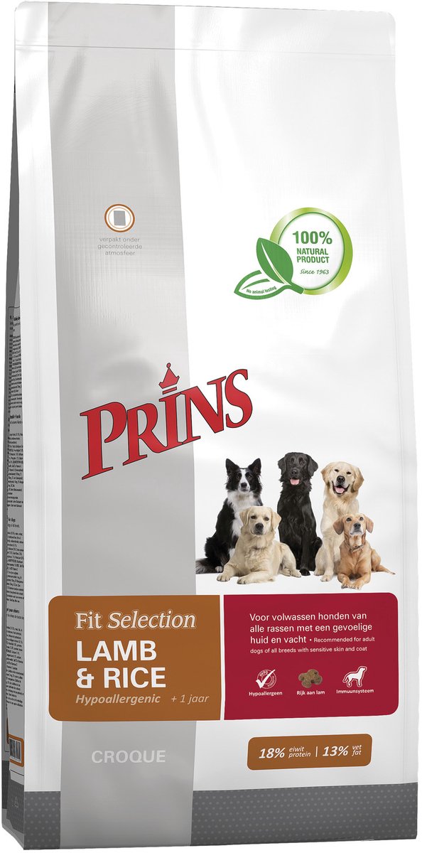 Prins Fit Selection Lam&Rijst Hondenvoer 2 kg