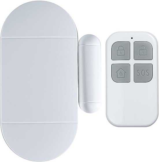 DeurAlarm - Deur Sensor - 130dB Alarm - Alarmsysteem voor Deur en Raam - Met Afstandsbediening - Magnetisch Alarm - Draadloos Alarmsysteem - Anti-diefstal Alarm - Lange Standby - Draadloze Beveiliging - Huis beveiliging - Zelfklevend