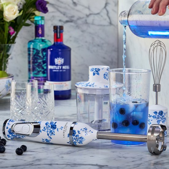Laura Ashley - 600-watt 4-in-1 staafmixer met accessoires - China Roos - ByVQ van Merkloos — afbeelding 4