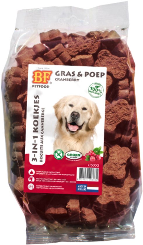 BF Petfood 3-in-1 Koekjes Cranberry - 12 x 500 gr - Voordeelverpakking