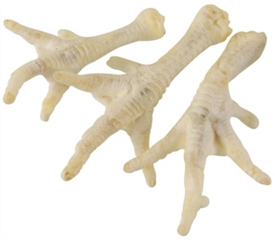 Petsnack Kippenpoten Wit - 1 KG