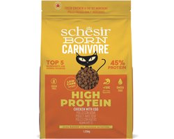 Schesir Born Carnivore Kattenvoer Chicken & Egg 1,25 kg
