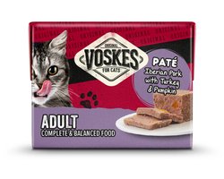 Voskes Original Paté Adult Iberisch Varken & Kalkoen & Pompoen 8 x 95 gr