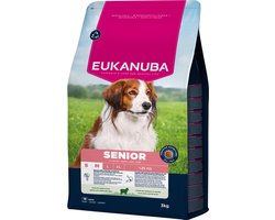 Eukanuba Senior Small & Medium Breed Lam&Rijst - Hondenbrokken - 3 kg