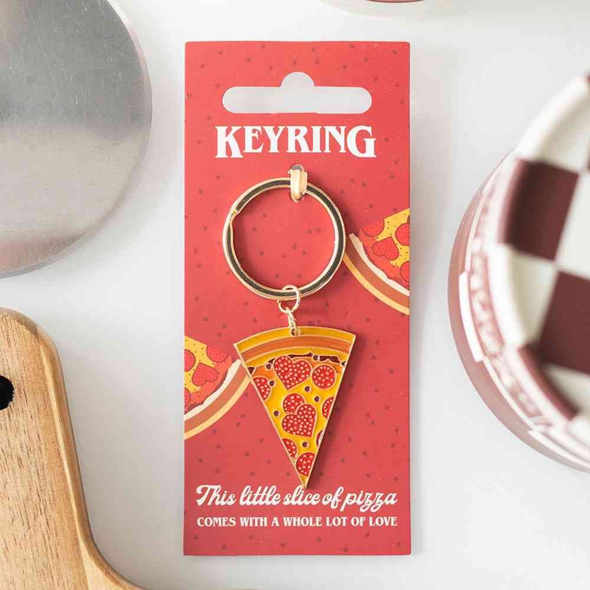Something Different - Pizza Slice Sleutelhanger - Multicolours
