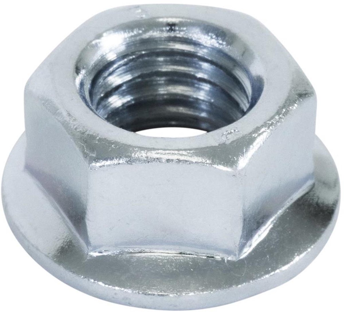 Flensmoer M8 - Verzinkt - Klasse 8 - DIN 6923 (200 stuks)