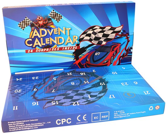 Calendrier De L'Avent Racing 2025 - 24 Figurines F1, Ornements, Pour Enfants/Collection