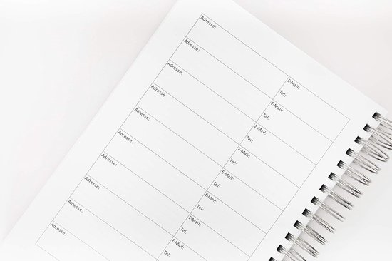 Ongedateerde Weekplanner,20,8×14,2cm Spiraalbinding Planner 2026