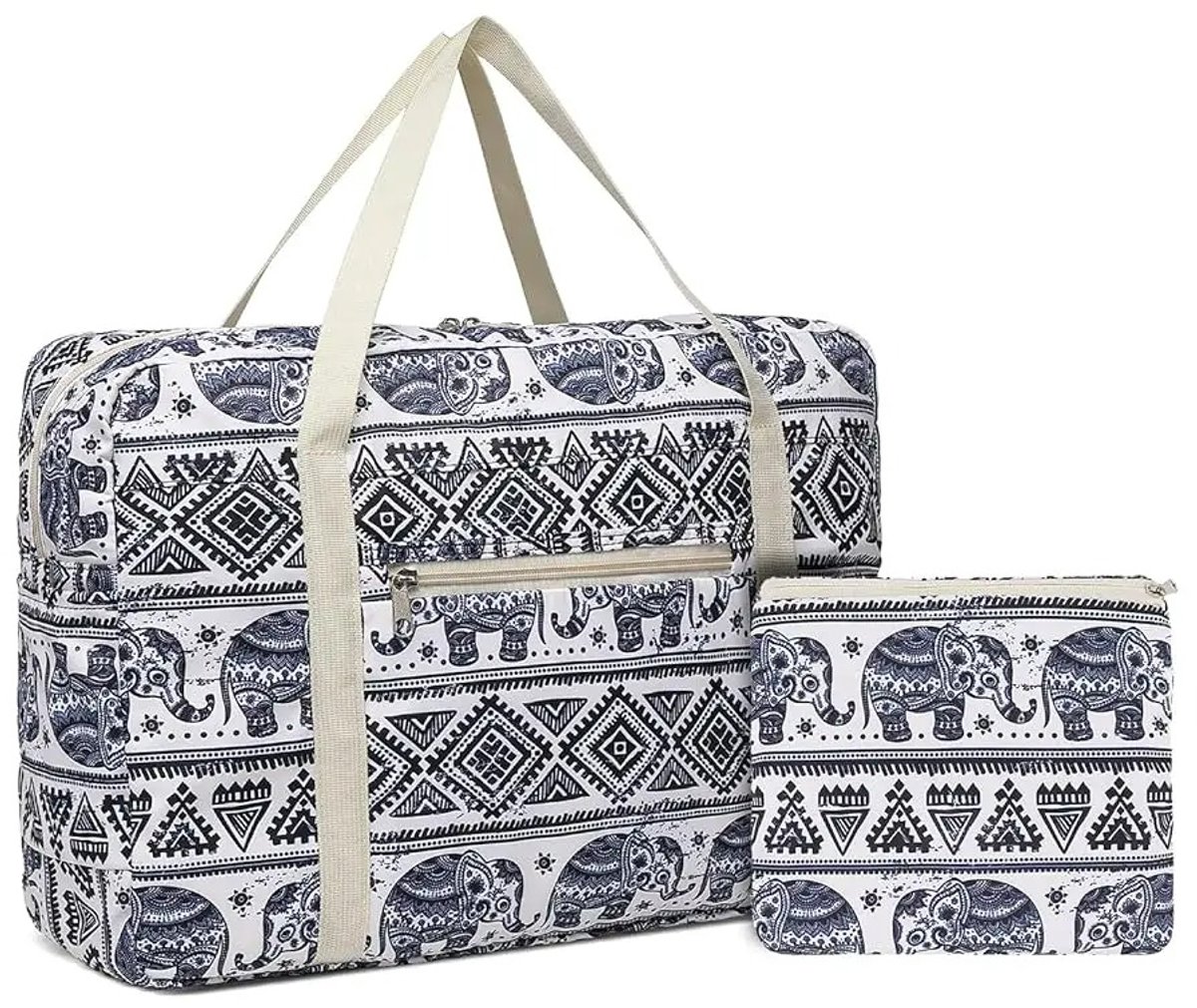 Opvouwbare Handbagagetas – Reistas voor Vliegtuig – Lichtgewicht & Slijtvast – Compacte Handtas – Draagbare Weekendtas - Duffel Bag - 14x45x32 cm