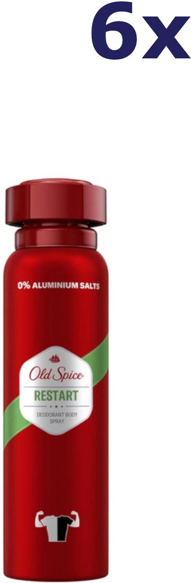 6x Old Spice Deo spray - 150ml - restart