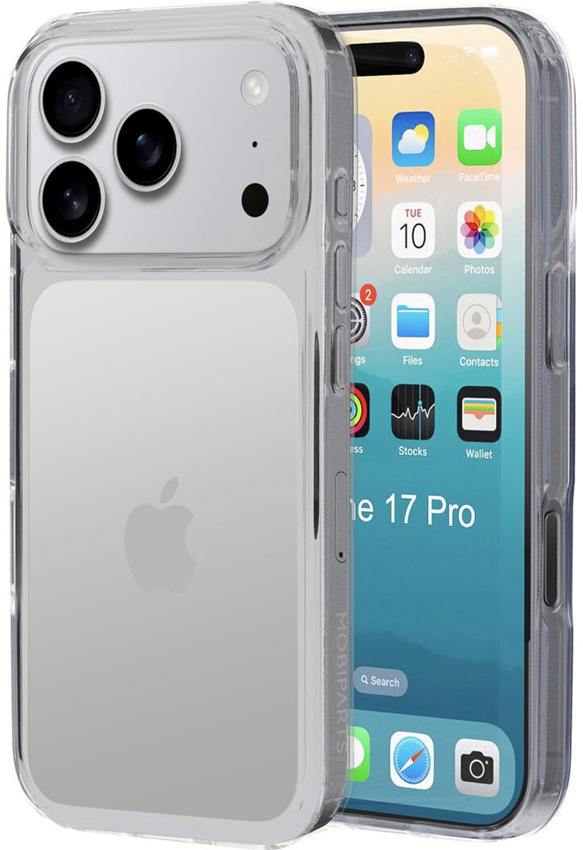 Mobiparts hoesje geschikt voor Apple iPhone 17 Pro - Hardcover - Transparant