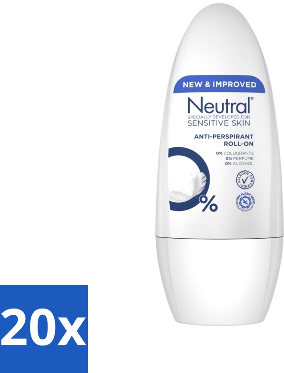 Neutral - Deodorant - Roller - Sensitive Skin - 50ml x 20