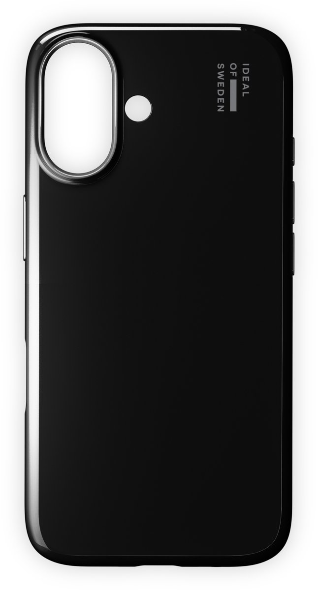 iDeal of Sweden Slim Case met magnetische ring geschikt voor iPhone 17 Glossy Black - Zwart