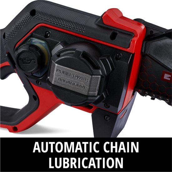 Einhell Professional Accu Mini Kettingzaag GP-PS 18/20 Li BL Solo - Power X-Change - 18 V/Li-ion - Koolborstelloze motor - Zwaardlengte: 20 cm - Max. Zaaglengte: 15 cm - Kettingsnelheid: 8 m/s - Excl. accu en lader van Einhell — afbeelding 3
