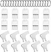 Sleutelset voor toiletpapier- en zeepdispensers, 12 stuks universeel, compatibel met Georgia Pacific E114/E-114