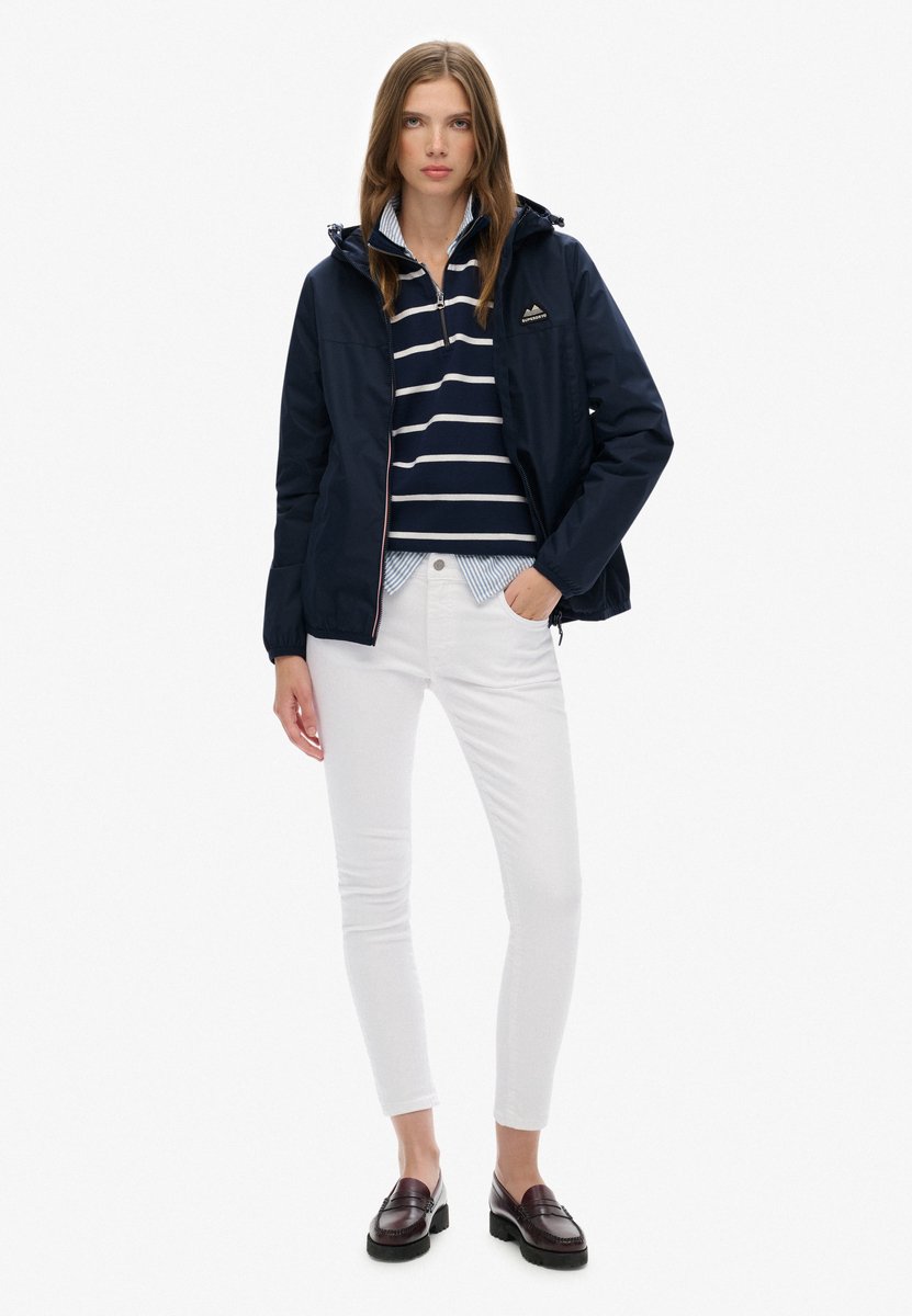 Superdry Essential Tri Windbreaker Jas Dames Marineblauw