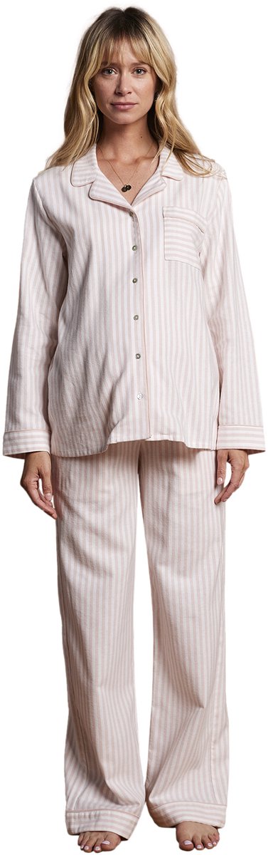 Envie de Fraise Geruite flanellen pyjama voor zwangerschap en borstvoeding ENVIE DE FRAISE roze, gestreept