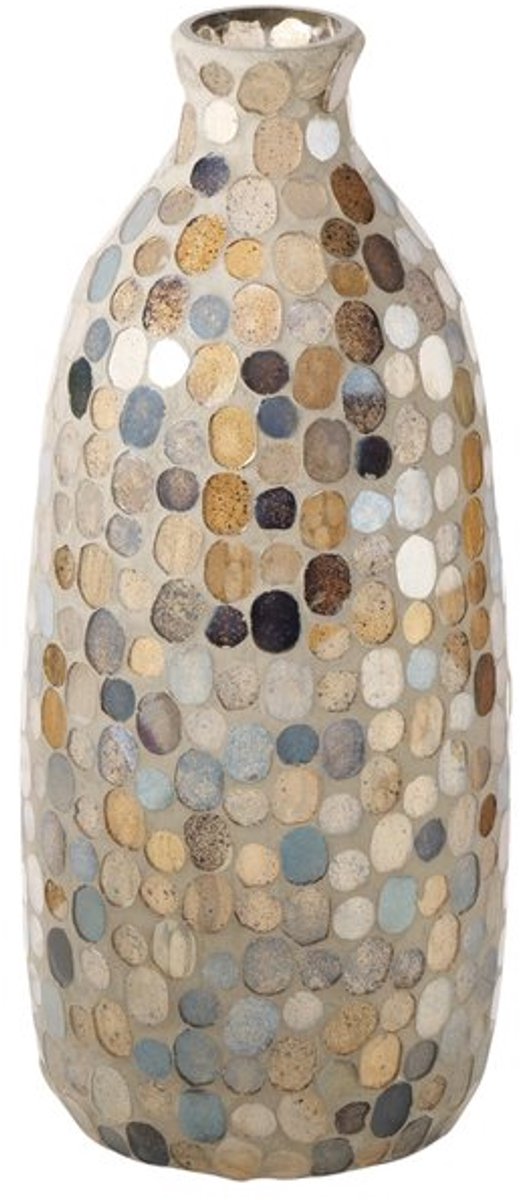 Boltze - Vaas - Kemis - Glas - Mozaïek - 32,5x13 cm - Prachtige Decoratieve Vaas