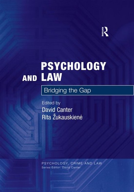 Psychology, Crime and Law - Psychology and Law - cover