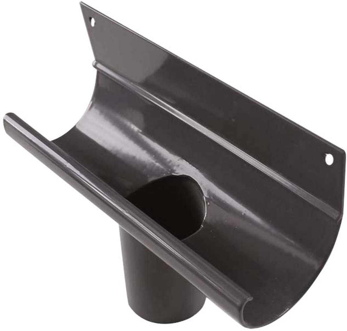 Renoplast® R50 aluminium ophangbeugel dakgoten | DN 40mm Grafiet | Dakgoten Regengoot Dakafvoer Randprofielen van plaatstaal | Tuinhuisje Carport Terras Balkon plug-in kanaal | goot voor dak